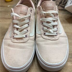 Vans Women's Light Pink Canvas Sneakers
